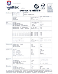 Technische Fiche Poetsrol Papier Technische Fiche Poetsrol Papier